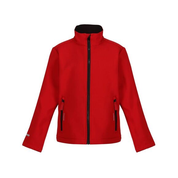Regatta Childrens/Kids Ablaze 2 Layer Soft Shell Jacket / Classic Red/Black